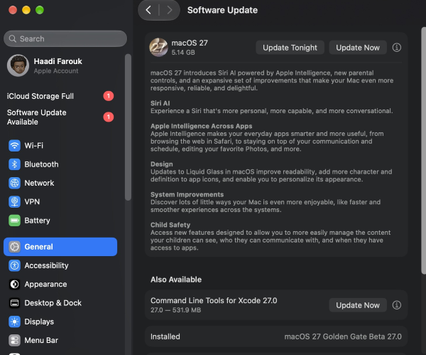 update mac to the latest version