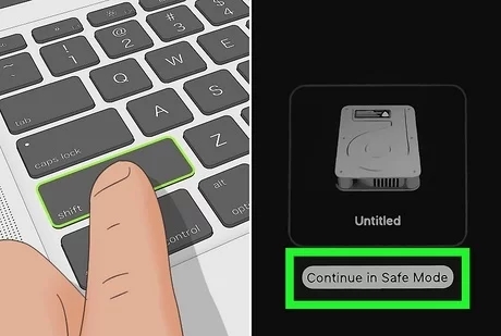 워드에서 파일 액세스 권한을 부여하는 방법 - macOS 안전 모드로 부팅