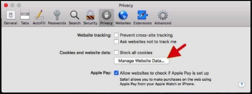 administrar datos de sitios web