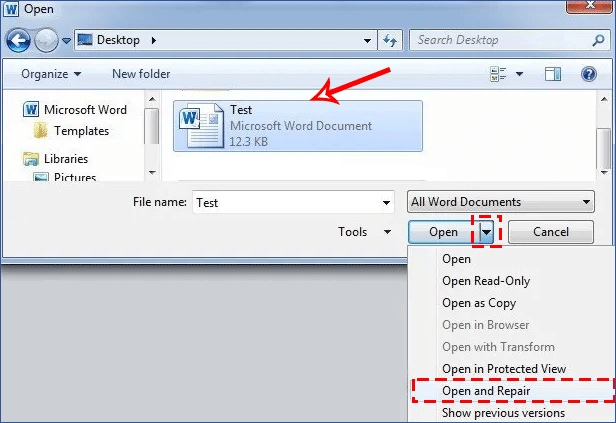 워드에서 파일 액세스 권한을 부여하는 방법 - 파일 복구 및 열기 강제 실행