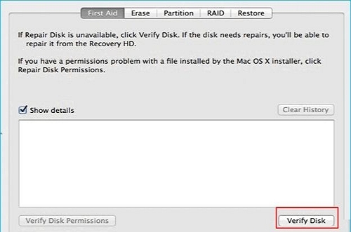verify disk