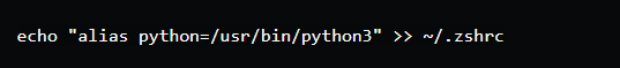 Ajouter Python à Zsh