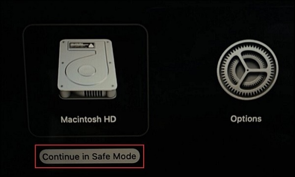 안전 모드에서 Mac 업데이트 시도