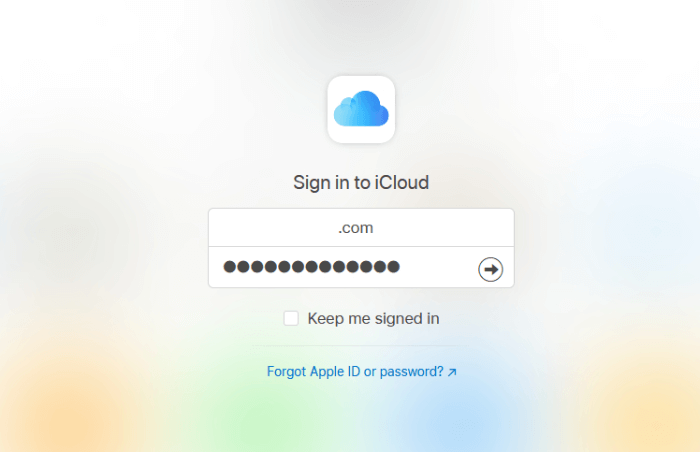 вход в icloud