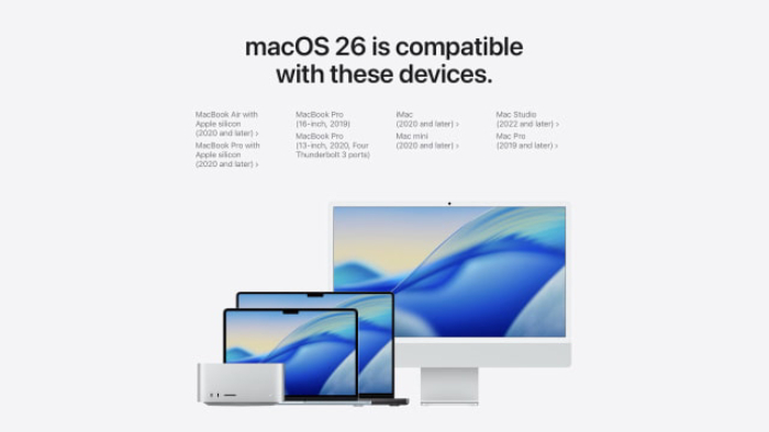 macos 26 compatible devices