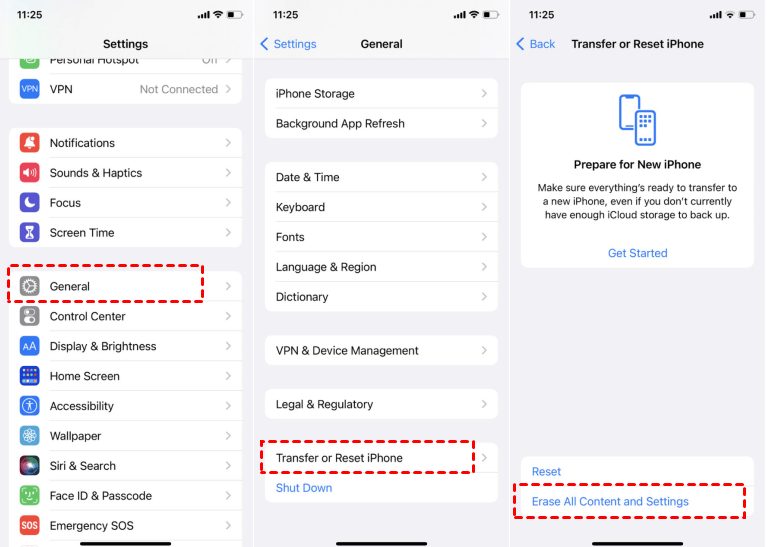 сброс устройства
