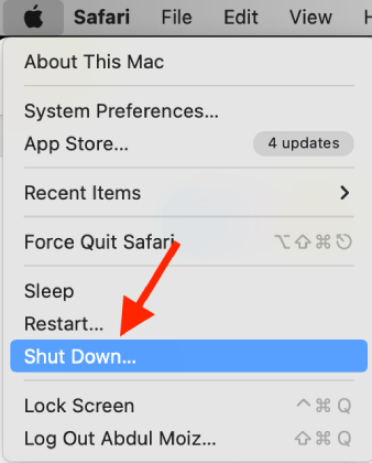 Turn off Mac