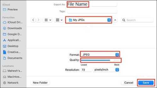 use preview files to convert pdf to jpg