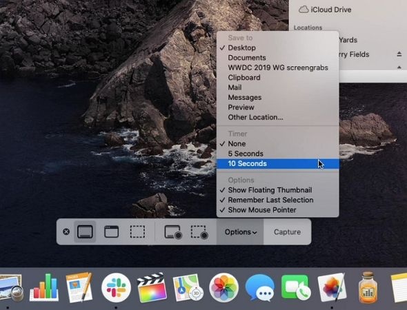 adjust screenshot delay mac