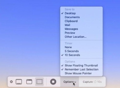 change the screenshot save location mac