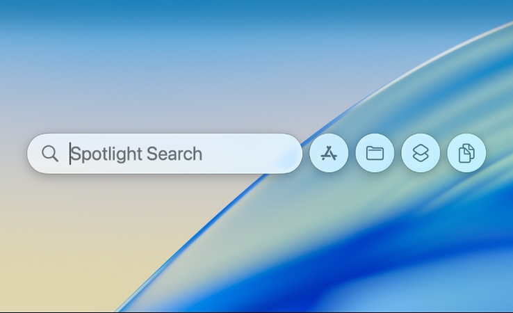 find screenshot app via spotlight search