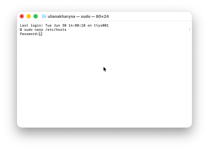 host files on mac