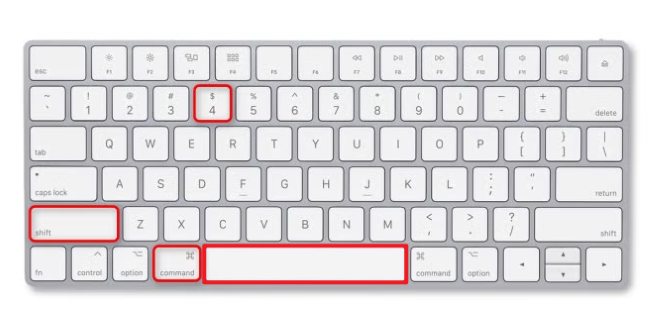 shift command 4 space