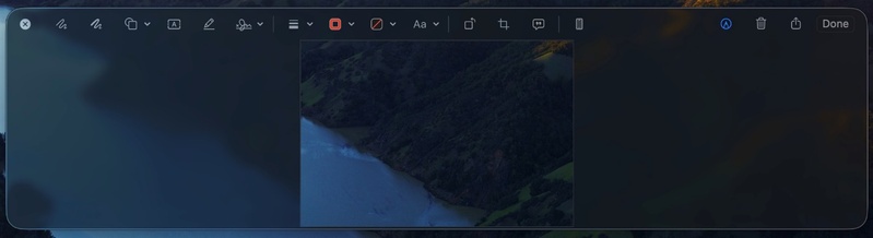 use the floating thumbnail for quick editing
