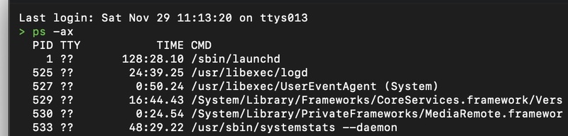 using terminal commands for mac