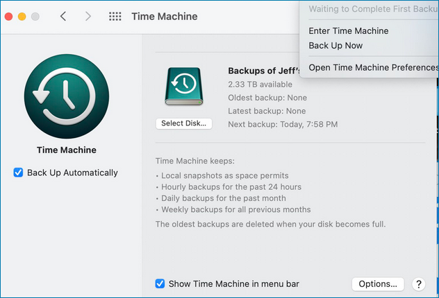 how to back up mac with time machine