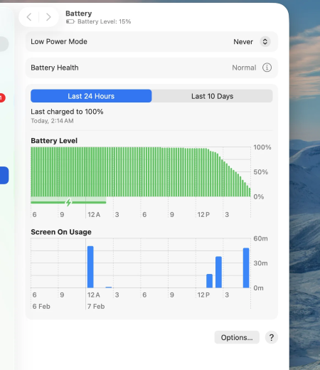 macOS 27 Golden Gate Akku entlädt sich schnell
