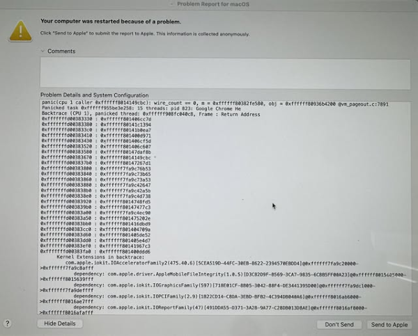 macOS 27 Golden Gate stürzt ab oder startet neu