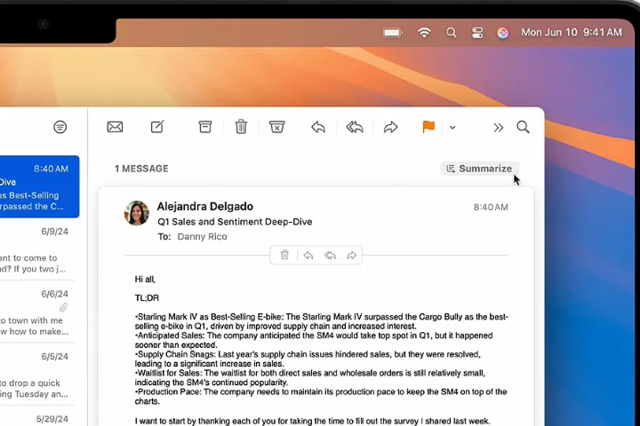 mejora de la app mail con apple intelligence
