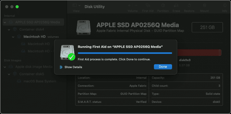 run first aid on mac