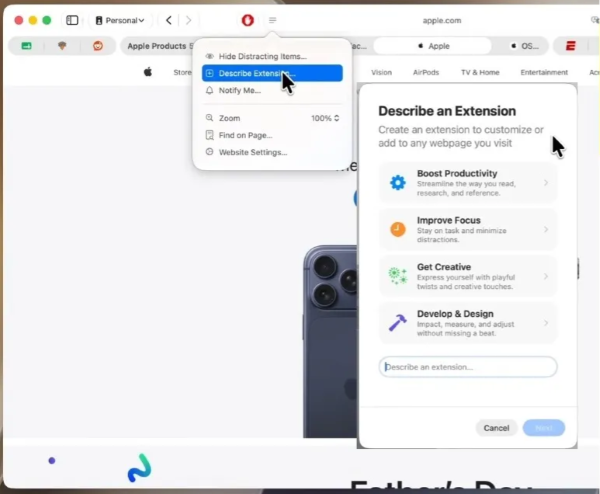 safari describe extension macos 27
