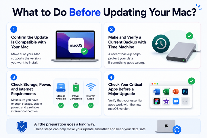 what to do before updating your mac