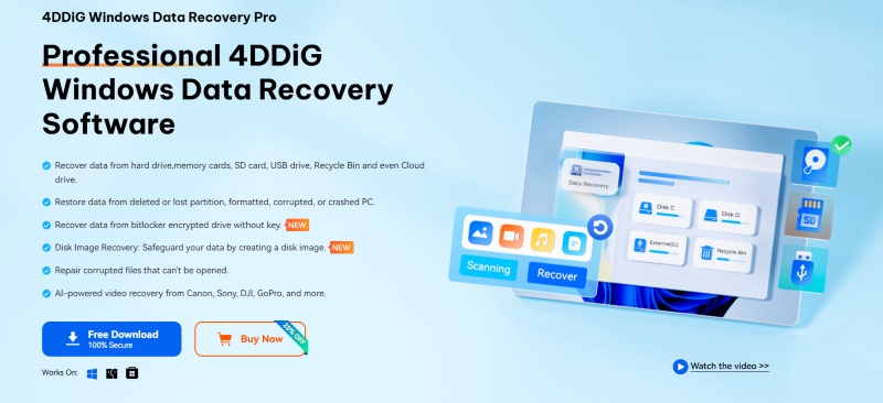 4ddig data recovery for all cases