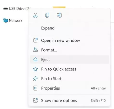 move data back to usb flash drive