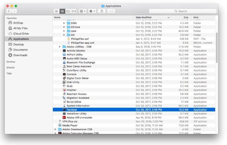 how to access temp folder on mac