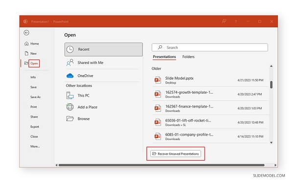 recover presentation
