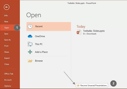 5 Solutions To Recover Deleted Or Unsaved PowerPoint Files