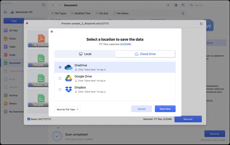 save recovered files on mac 4ddig