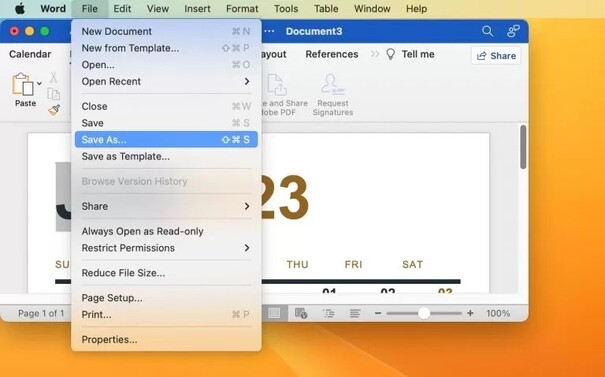 save the recovered document back to your mac