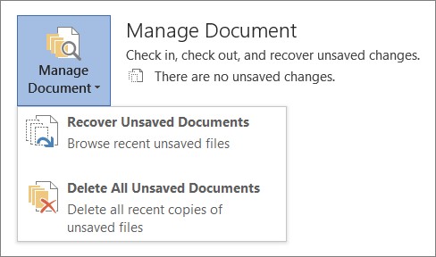 select the document you closed