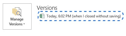 select when I closed without saving