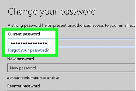 hotmail passwort ändern