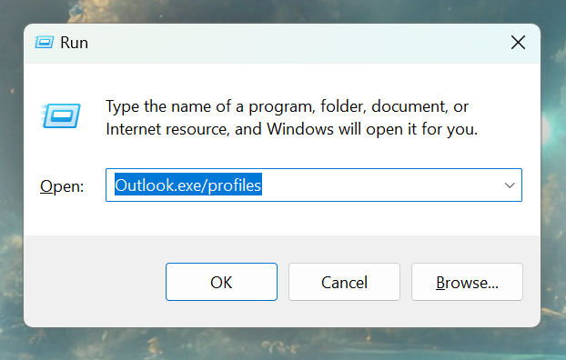 open outlook data files