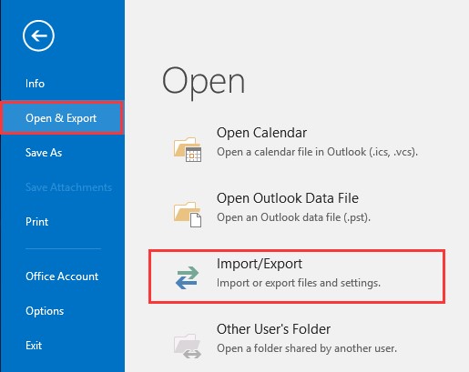 repair outlook pst file using the export feature-1