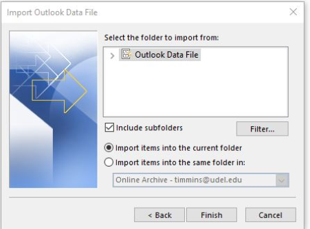 repair pst by creating new pst file and import data-6