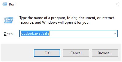 repair pst by opening outlook in safe mode-1
