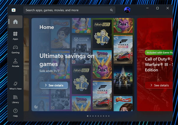 open microsoft store