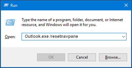reset navigation pane