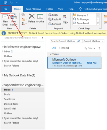 troubleshoot your email connection