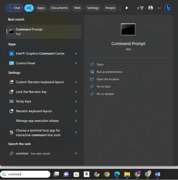 I/O device error-command prompt