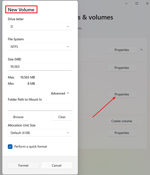 crear partición en Windows 11 con la configuración de Windows