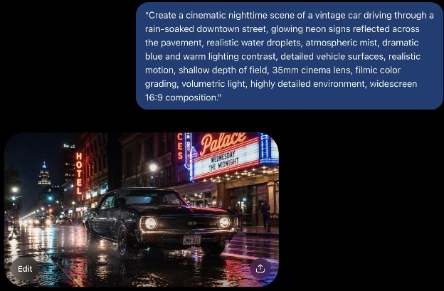 chatgpt cinematic scene prompt