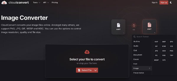 cloudconvert image converter