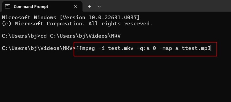 ffmpeg convert mkv to mp3