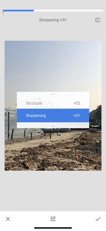 fix bad quality pictures in snapseed android