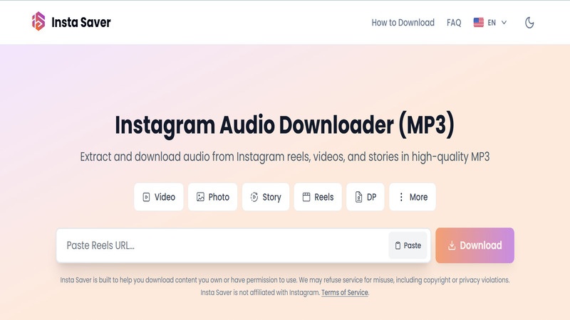 instasaver ins audio downloader